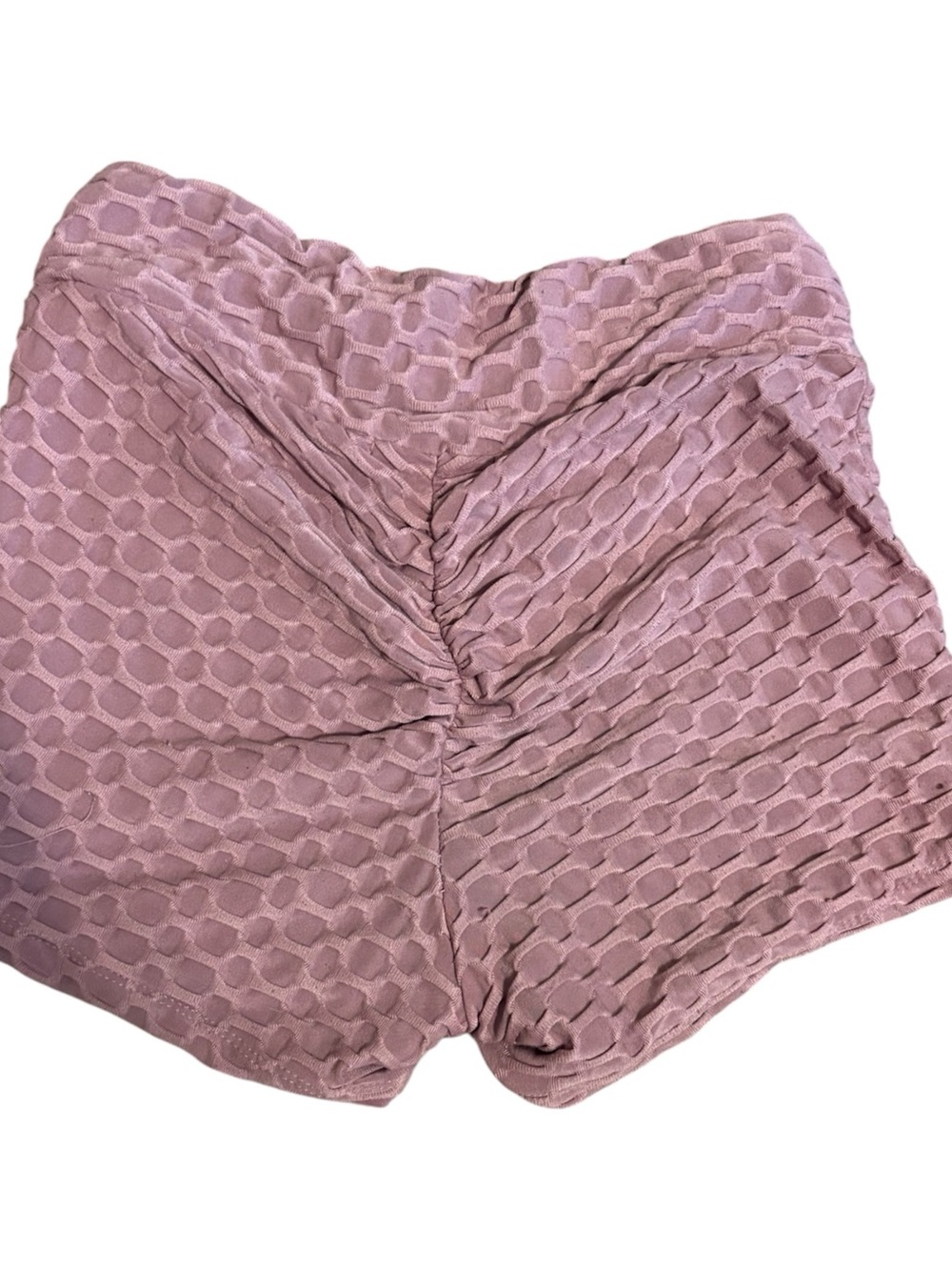 eye candy dusty mauve ruched shorts - Picture 2 of 3
